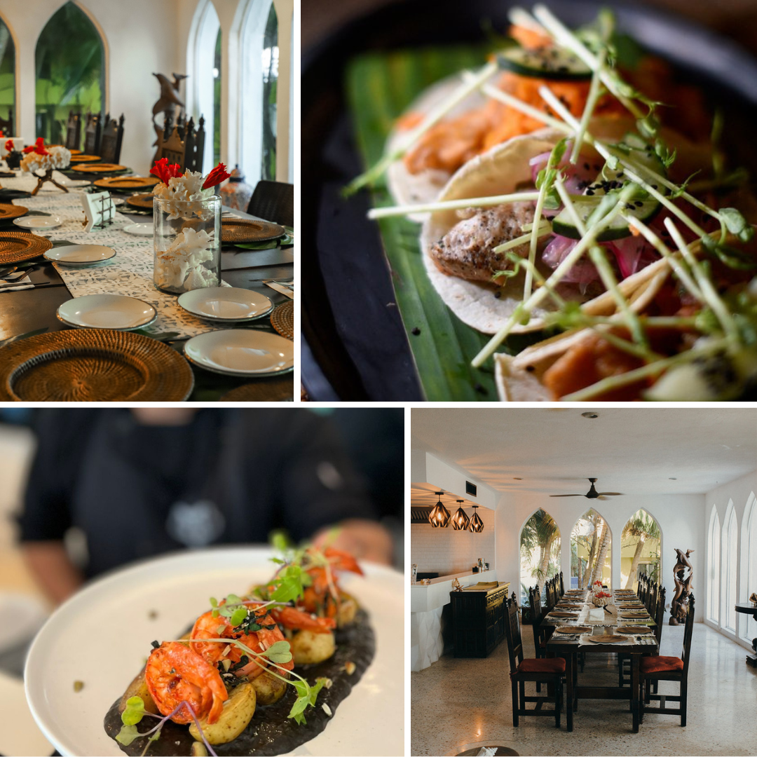 Copal Retreat meals collage